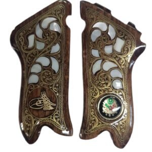 Luger P08 Makaralı parabellum ahşap telkari KABZE