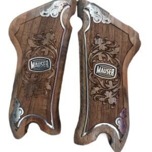 Luger P08 Makaralı parabellum ahşap Tabanca KABZESi