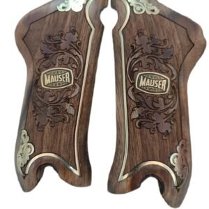 Luger P08 Makaralı parabellum ahşap tabanca KABZESi
