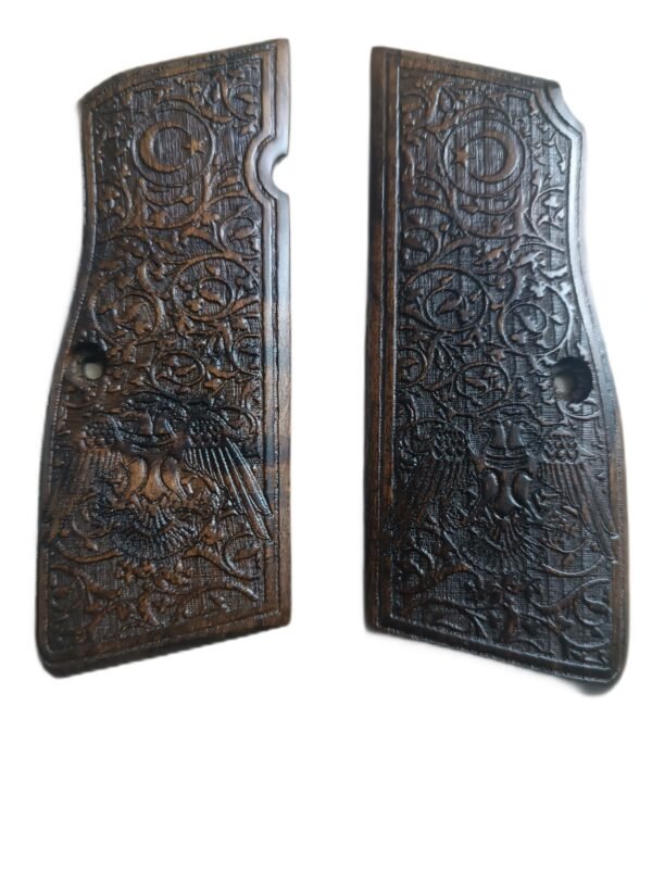 Browning HP 14 lü zig 14 ve Yavuz 14 lü ahşap tabanca KABZESi