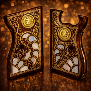 Çek Vizör 7.65 mm CZ 70 sedef kakma tabanca kabzesi