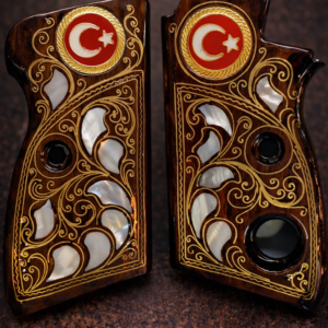 7.65 mm Tek düğmeli Beretta mod 70 kabza