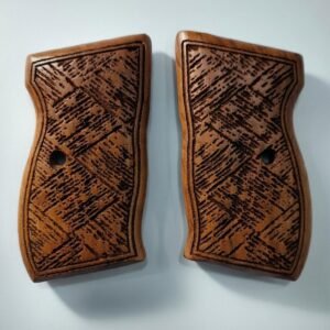 Hungary 7.65 mm FED 74 ahşap tabanca KABZESi