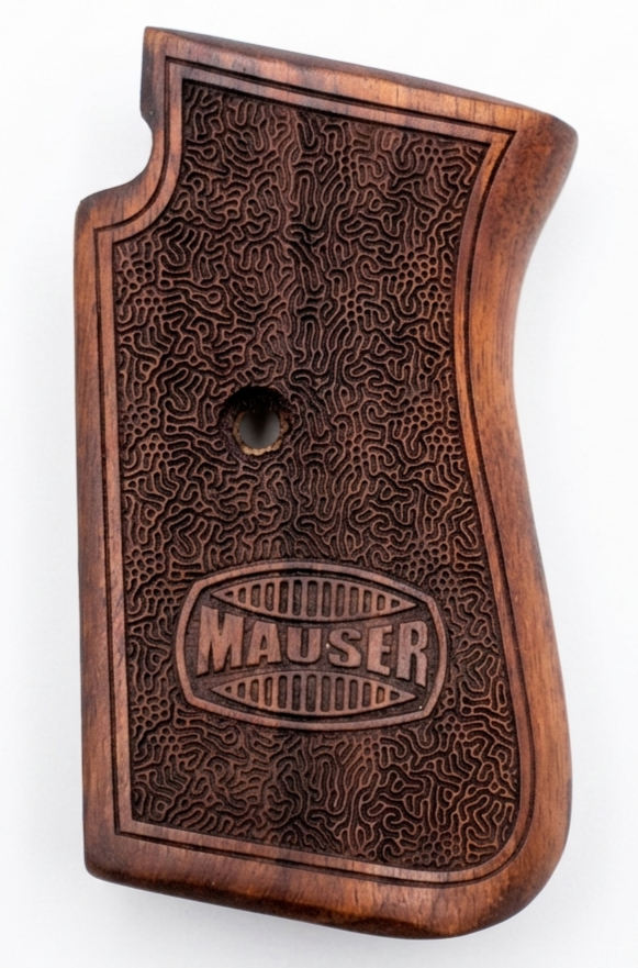 Mauser 7.65 mm ahşap tabanca kabzesi